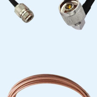 N Female to N Male Right Angle RG316D RF Cable Assembly