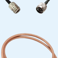 N Female to N Male RG142 RF Cable Assembly