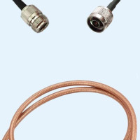 N Female to N Male RG400 RF Cable Assembly