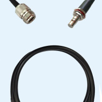 N Female to QMA Bulkhead Female RG223 RF Cable Assembly