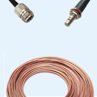 N Female to QMA Bulkhead Female RG316 RF Cable Assembly