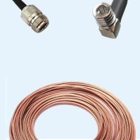 N Female to QMA Male Right Angle RG316 RF Cable Assembly