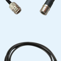N Female to QMA Male LMR100 RF Cable Assembly