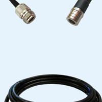 N Female to QMA Male LMR240FR RF Cable Assembly