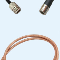 N Female to QMA Male RG400 RF Cable Assembly