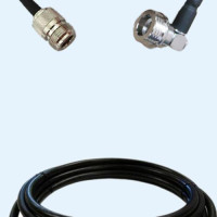 N Female to QN Male Right Angle LMR240 RF Cable Assembly