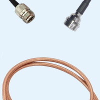N Female to QN Male RG142 RF Cable Assembly