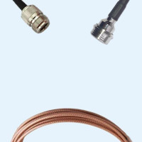 N Female to QN Male RG316D RF Cable Assembly