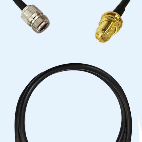 N Female to RP SMA Bulkhead Female RG223 RF Cable Assembly