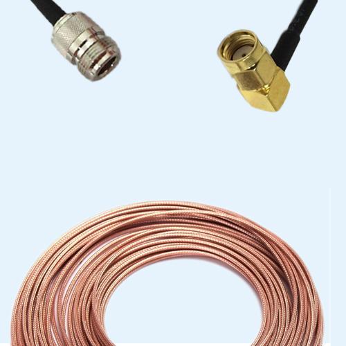 N Female to RP SMA Male Right Angle RG188 RF Cable Assembly