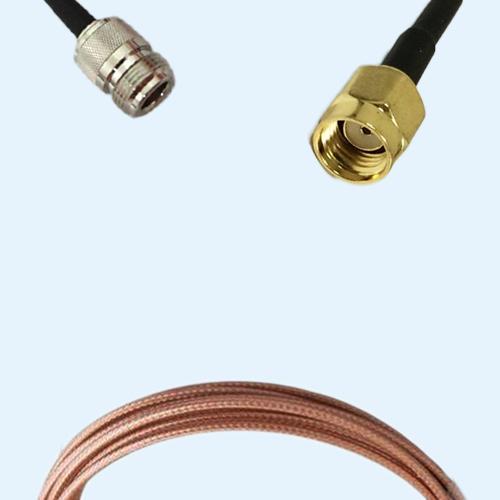 N Female to RP SMA Male RG316D RF Cable Assembly