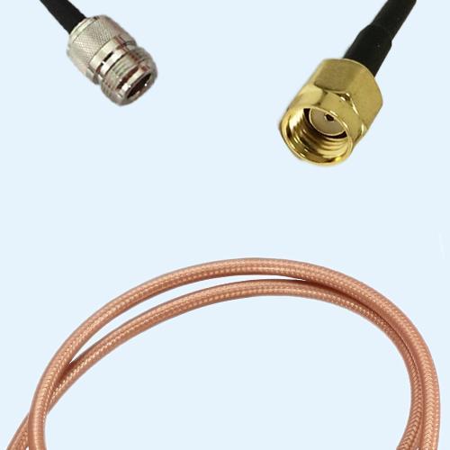N Female to RP SMA Male RG400 RF Cable Assembly