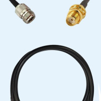 N Female to SMA Bulkhead Female LMR300 RF Cable Assembly