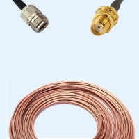 N Female to SMA Bulkhead Female RG316 RF Cable Assembly