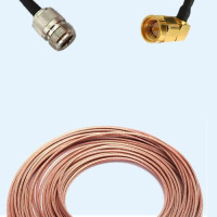 N Female to SMA Male Right Angle RG188 RF Cable Assembly