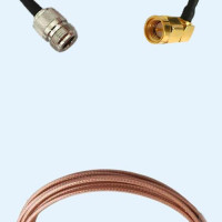 N Female to SMA Male Right Angle RG316D RF Cable Assembly