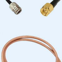 N Female to SMA Male RG142 RF Cable Assembly