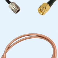 N Female to SMA Male RG400 RF Cable Assembly