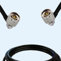 N Male Right Angle to N Male Right Angle LMR240FR RF Cable Assembly