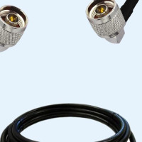 N Male Right Angle to N Male Right Angle LMR400 RF Cable Assembly