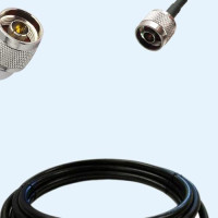 N Male Right Angle to N Male LMR400 RF Cable Assembly