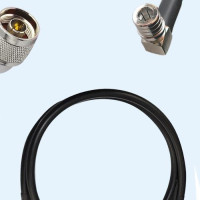 N Male Right Angle to QMA Male Right Angle LMR195 RF Cable Assembly