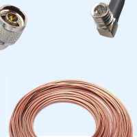 N Male Right Angle to QMA Male Right Angle RG316 RF Cable Assembly