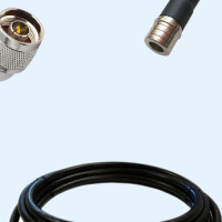 N Male Right Angle to QMA Male LMR240 RF Cable Assembly