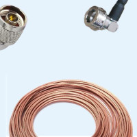 N Male Right Angle to QN Male Right Angle RG316 RF Cable Assembly