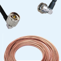 N Male Right Angle to QN Male Right Angle RG316 RF Cable Assembly