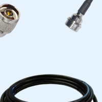 N Male Right Angle to QN Male LMR400 RF Cable Assembly