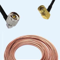 N Male Right Angle to RP SMA Male Right Angle RG316 RF Cable Assembly