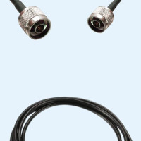 N Male to N Male LMR100 RF Cable Assembly