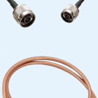N Male to N Male RG142 RF Cable Assembly