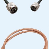 N Male to N Male RG400 RF Cable Assembly