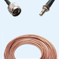 N Male to QMA Bulkhead Female RG316 RF Cable Assembly