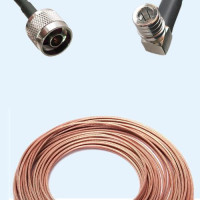 N Male to QMA Male Right Angle RG316 RF Cable Assembly