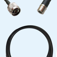 N Male to QMA Male LMR195 RF Cable Assembly