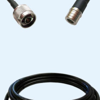 N Male to QMA Male LMR240FR RF Cable Assembly