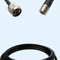N Male to QMA Male LMR400 RF Cable Assembly