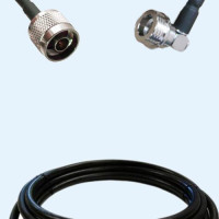 N Male to QN Male Right Angle LMR240 RF Cable Assembly