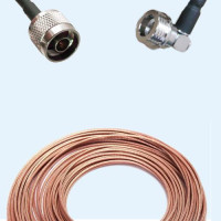 N Male to QN Male Right Angle RG188 RF Cable Assembly