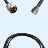N Male to QN Male LMR100 RF Cable Assembly