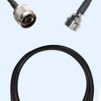 N Male to QN Male LMR200 RF Cable Assembly