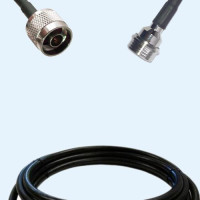 N Male to QN Male LMR240FR RF Cable Assembly