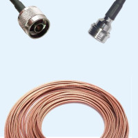N Male to QN Male RG188 RF Cable Assembly