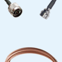 N Male to QN Male RG316D RF Cable Assembly