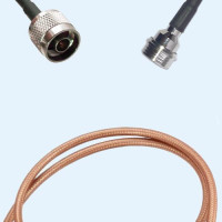N Male to QN Male RG400 RF Cable Assembly