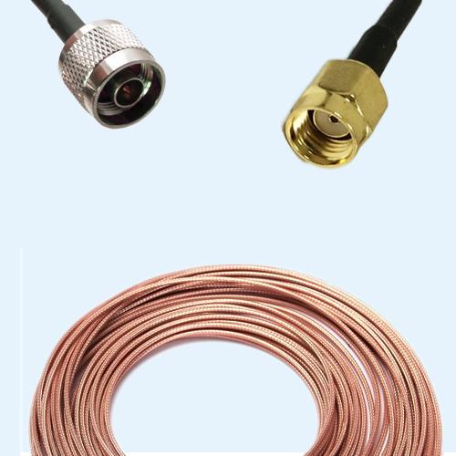 N Male to RP SMA Male RG316 RF Cable Assembly