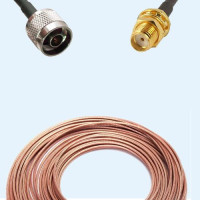 N Male to SMA Bulkhead Female RG188 RF Cable Assembly